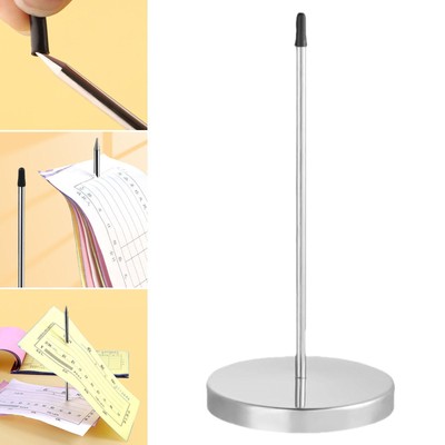Golden Metal Bill Fork Receipt Holder - 5.71 Inch Memo Spike For Desk Or Counter - View #2