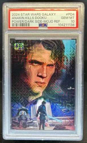 2024 Topps Star Wars Galaxy Anakin Skywalker Kills Dooku Mojo #/50 #PD-4 PSA 10