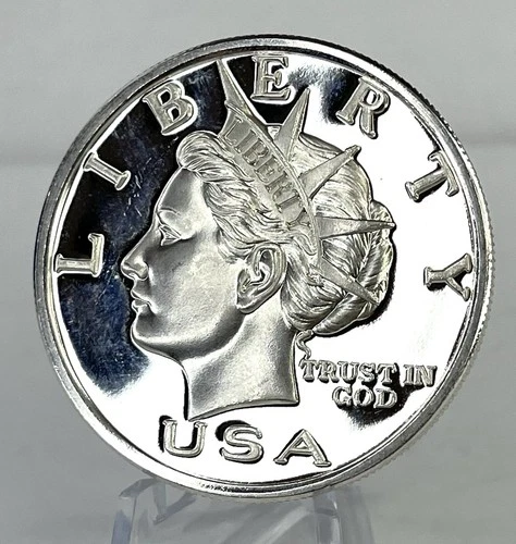 2000 NORFED $10 Liberty Torch 1 oz .999 Silver Round USA