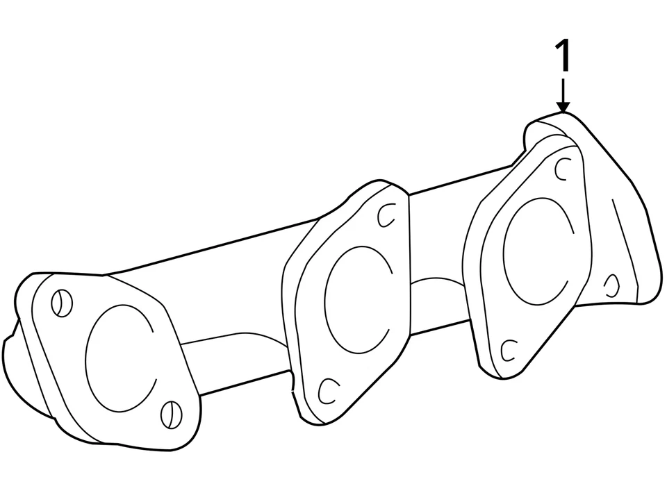 Coletor de escape turbocompressor Toyota Trucks Tundra com turbo carregador R74AT - Imagem 4 de 4