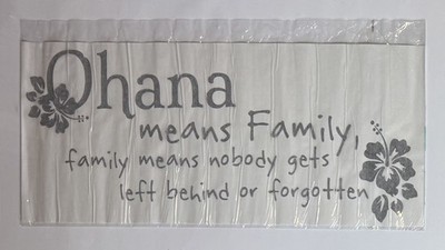 Ohana Means Family 8x21 Vinyl Wall Decal Sticker Home Decor Bedroom Nursery