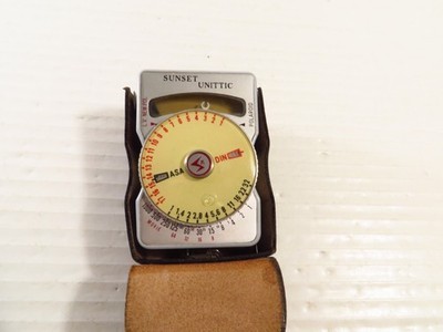 Showa Koden Exposure Meter Sunset Unittic Model 31 Zero Adjust Photography Japan