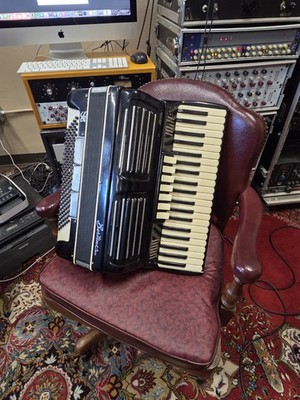 Bertini Piano Accordion 41/120 The RIVA No. 660 W Original Case And Straps