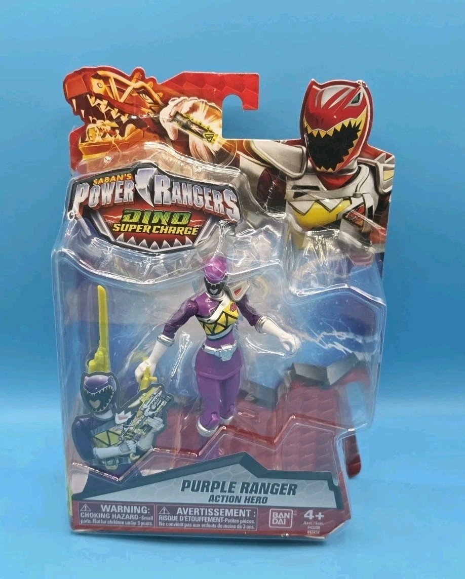 Power Rangers Dino Super Charge 5" Purple Ranger Action Figu