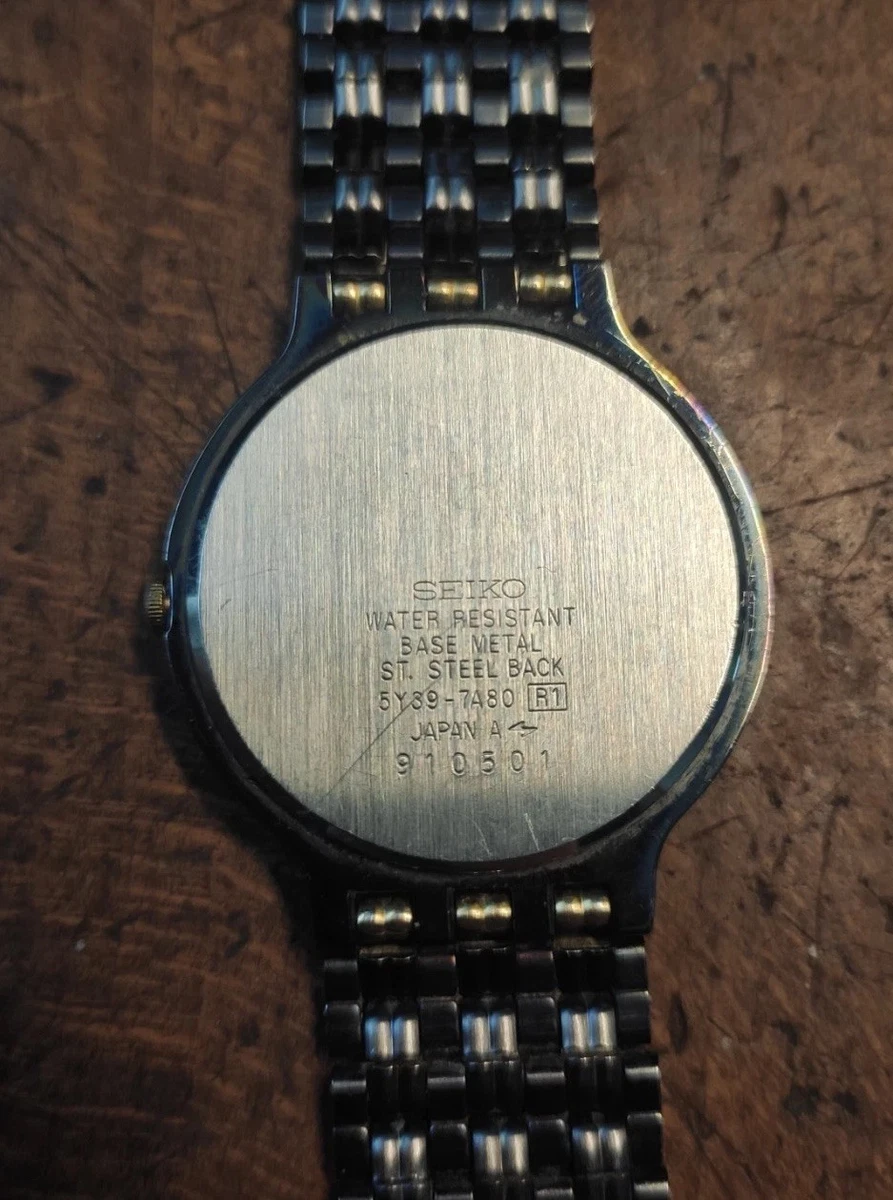 SEIKO Dresswatch, Vintage 80er/90er Jahre, Datumsanzeige