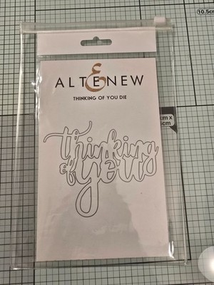 Altenew Thinking of You Die ALT2033 Large Script Sentiment Metal Cutting Die