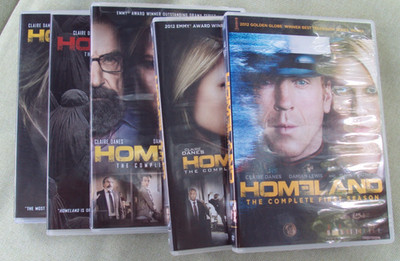 Homeland -Complete Seasons 1-5 (DVD) 20 Discs, Used, Tested, Free S/H