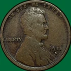 1915-D Lincoln Wheat Cent Very Good VG Coin #34879