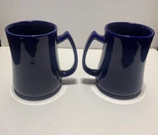 (4) RFSJ Mugs Cobalt Blue Unique and Rare Design Brand New  4 Per Order