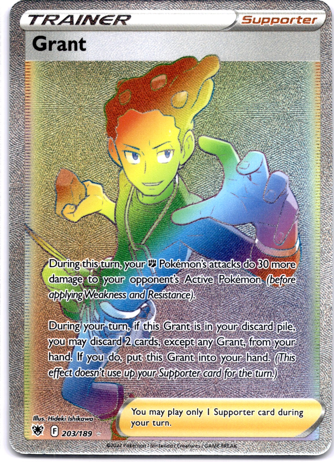 Pokemon TCG Grant Secret 203/189 Astral Radiance Secret Rare Near Mint/Mint