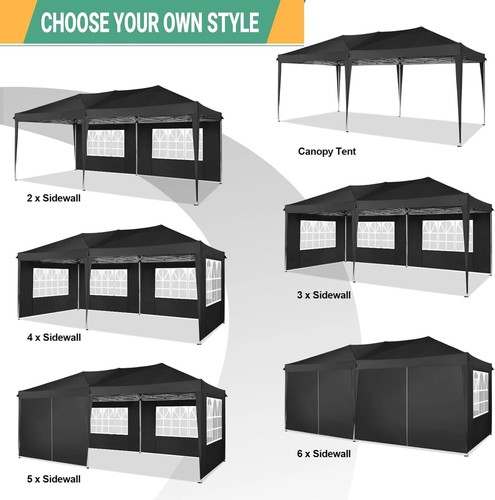 COBIZI Pabellón Plegable 3x6/3x4,5m Impermeable Protección UV Carpa Fiesta con Bolsa de Transporte - Imagen 148 de 213