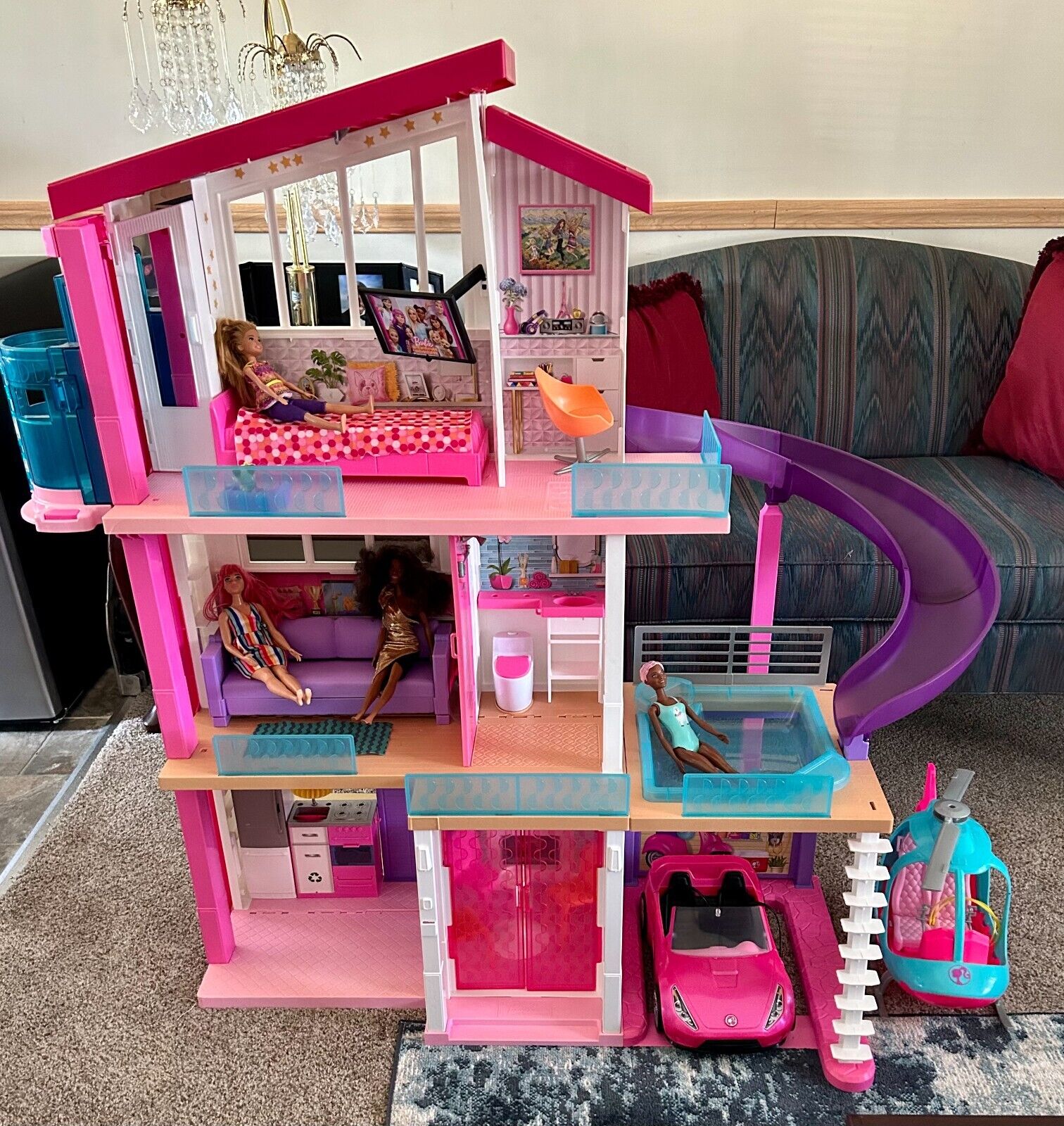 Barbie Dream House, Dolls, And Accessories for Sale in Spring, TX