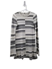 Free People Rave On White Striped Sweater Dress Size Small