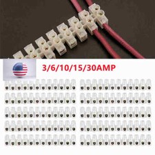 1-5PCS 12 Position 3-30AMP Dual Row Terminal Strip Screw Terminal Barrier Block