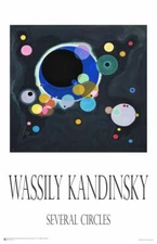 Wassily Kandinsky - Several Circles Poster 11.5" x 17.5" Laminated