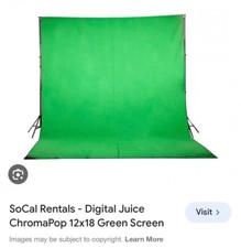 chroma pop green screen for studio or home production, brand new