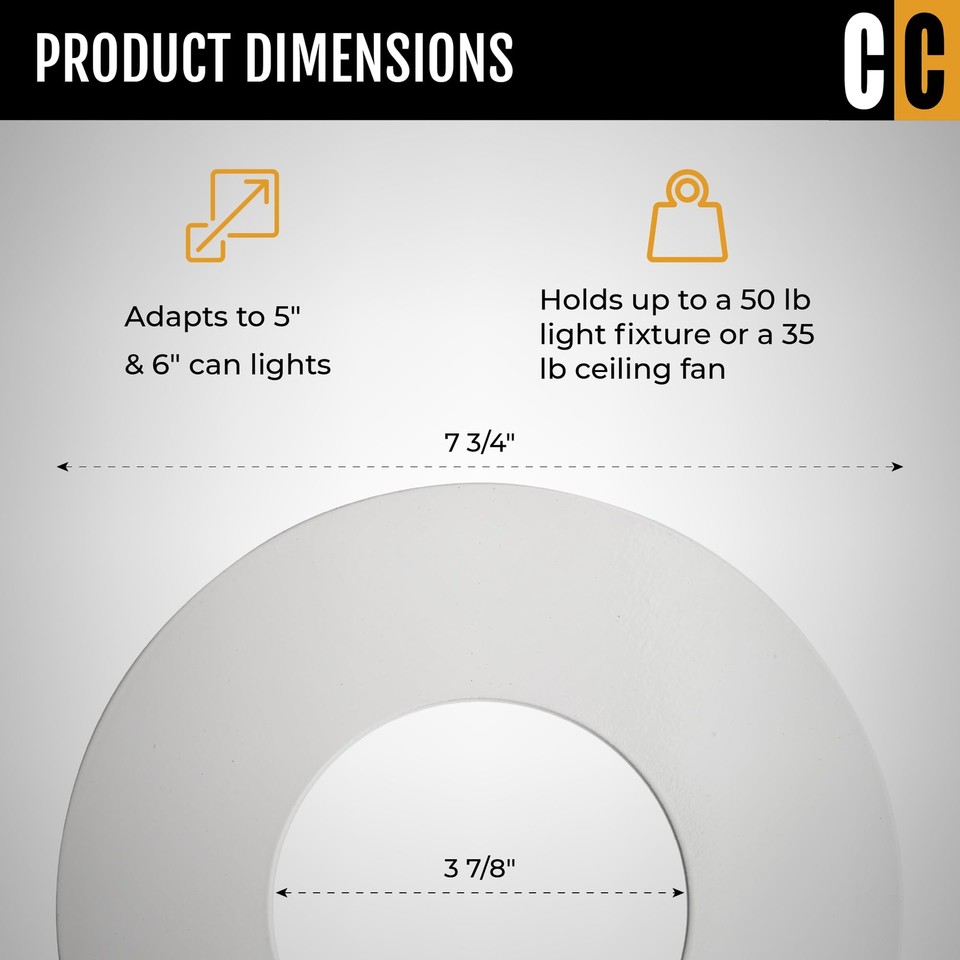  R56, Recessed Can Light Conversion Kit, for Ceiling Light Fixture