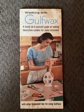 Vintage Craft Wax Making 50’s Working With Gulf Wax Booklet