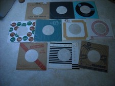 45RPM COMPANY SLEEVES. LOT OF TEN VG AND BETTER.