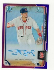 Jordan Betts 2015 Bowman Chrome 1st Bowman PURPLE AUTO RC /250 #BCAP-JBE Red Sox