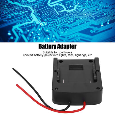 #ad 1 x Battery Adapter for 14.4V 18V Convert to DIY Cable Output Adapter NEW $17.01