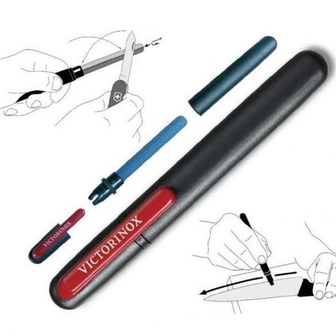 VICTORINOX 4.3323 Dual Messerschärfer 7611160705129 Messer Klingen Schärfer NEU