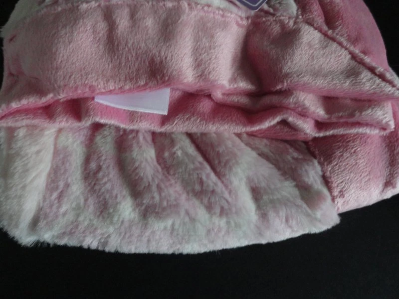 NUEVO CON ETIQUETAS Kidsline Niña Cebra Imitación Piel Felpa Retazos Rosa Manta Bebé Foto 2 de 3