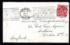 1914-36 KING GEORGE V HEAD 2d PRE-DECIMAL STAMP COMMERCIAL COVER #Z2