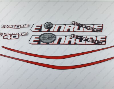 Evinrude 150hp E-Tec Decal Kit - Aqua Blue - Foto 8