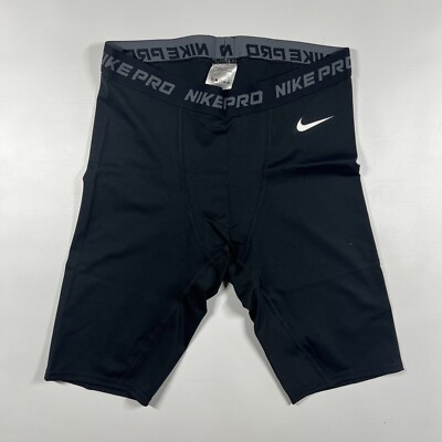 Men's Black Nike Pro Compression Shorts Size Large New 335599