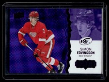 2023-24 Upper Deck Ice Purple Parallel Simon Edvidsson Rookie #143