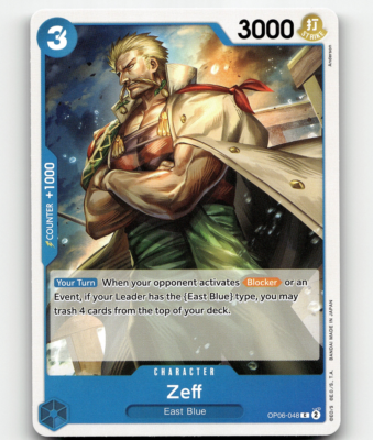 One Piece Card Game Zeff - Wings of the Captain One Piece Card Game Zeff - Wings of the Captain