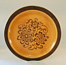 Mid Century Vintage Homer Laughlin Andre Ponche Gold Glade 12" Chop Plate 