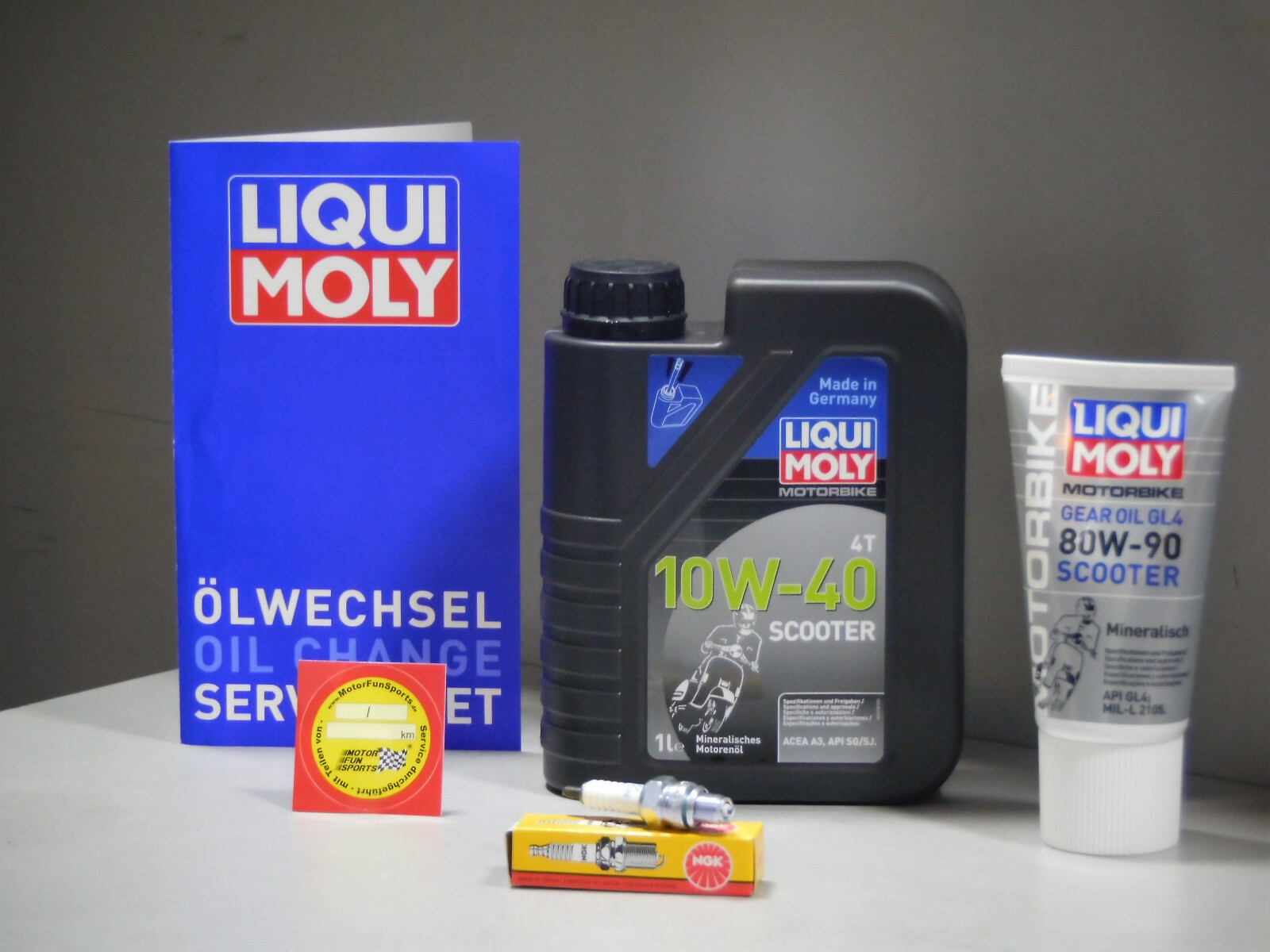 Maintenance Set Daelim Delfino 125 Oil Spark Plug Service Inspection