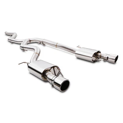 GRAVITY SISTEMA DI SCARICO POSTERIORE CAT DOPPIA USCITA INOX 3" PER BMW SERIE 3 E92 335D 05-13