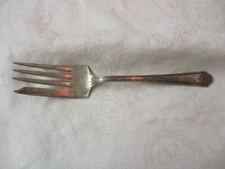 Vintage 1930 National Silver Co N.S.Co EPNS silver plated Meat Fork Gramercy