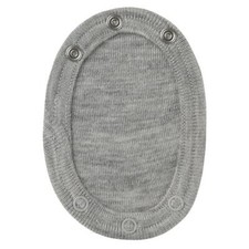 1 x Engel Bodyverlängerung Bio Wolle/Seide grau melange Bodyerweiterung Extender