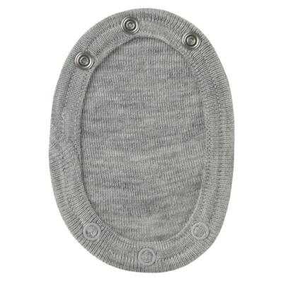 1 x Engel Bodyverlängerung Bio Wolle/Seide grau melange Bodyerweiterung Extender
