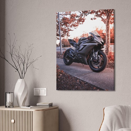 Yamaha R6 High Resolution Museum Quality Vertical Motorcycle Canvas Print #002 - Picture 3 of 10