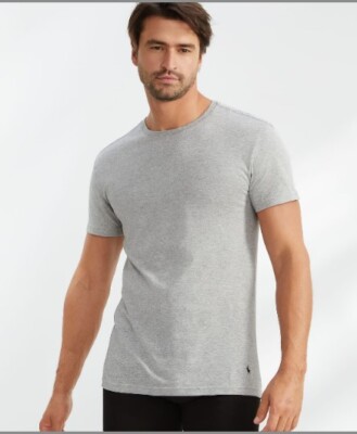 POLO RALPH LAUREN MEN SLIM FIT 3 PACK CREW NECK T-SHIRT UNDERSHIRT