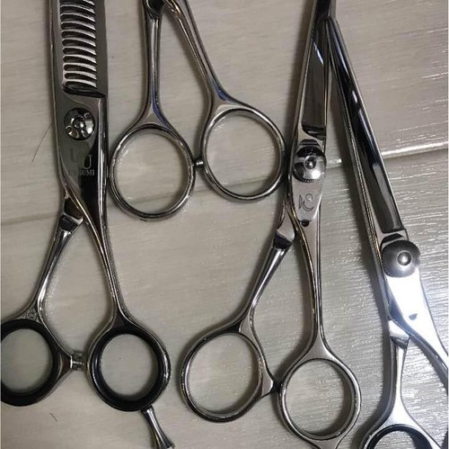 Forbici Utsumi Forbici Mizutani Scivolo Taglio Smussato Diradamento Set 6pz Destro - Foto 3 di 4