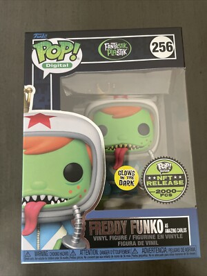 Funko Pop! Freddy Funko as Amazing Carlos GITD Fantastik Plastik 256 W/protector
