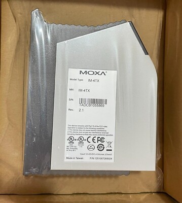 MOXA   IM-4TX  V2.1    ETHERNET INTERFACE MODULE .NEW IN BOX .DHL/UPS
