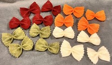 Felt Food Rainbow Bowtie Pasta Noodles Dinner Chef Pretend Play House Kitchen