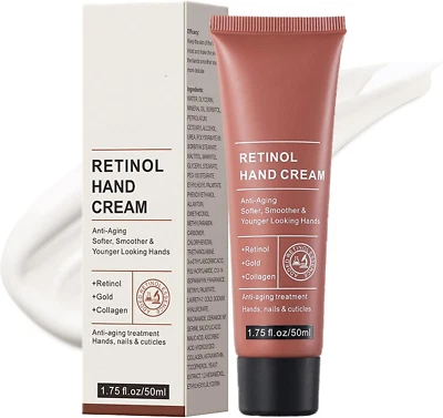 DMQ Retinol Hand Cream - Firming Anti-Aging Hand Lotion, Relief Intense Moisture Han
