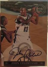 John Celestand Villanova Basketball Press Pass Rookie autograph card Jay Wright. rookie card picture