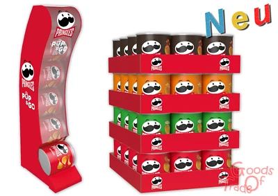 KELLOGG'S PRINGLES STARTER KIT - DISPENSER / Include 4 vassoi da 12 x 40 g ciascuno / NUOVO