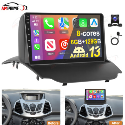 9'' 6+128G Android 13 Carplay Navi Autoradio für Ford EcoSport Bj. 2012-2017 +Kam