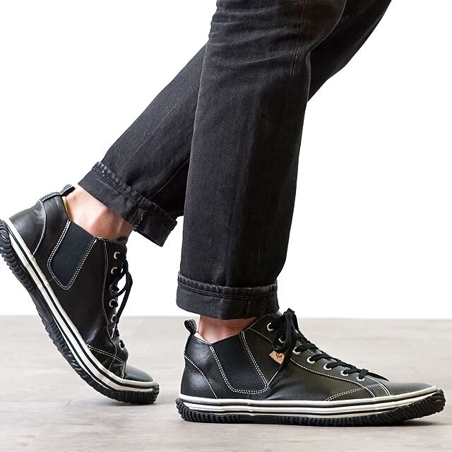 SPINGLE MOVE SPM-442 Black Kangaroo Leather M/US7.5-XL/10.5 New