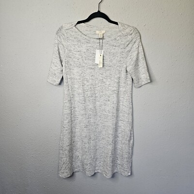 Cupio Blush Tee Shirt Dress Size Small Gray Stretchy Soft - Main Image